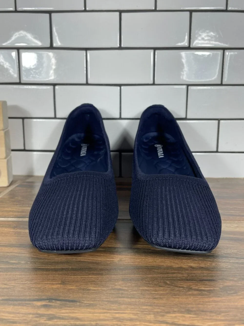 Vivaia Melody Pro Shoes Womens Size EU 40 Blue Square Toe Slip On Pumps Heels
